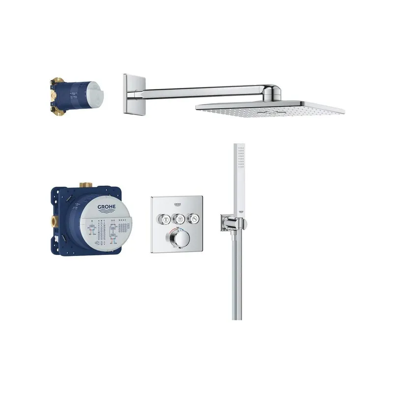 GROHE Precision SmartControl Unterputz Thermostat Chrom eckig