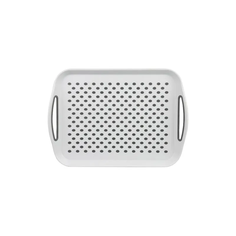Kesper Serviertablett rutschfest blanc gris 41.5 x 29 x 4.5 cm