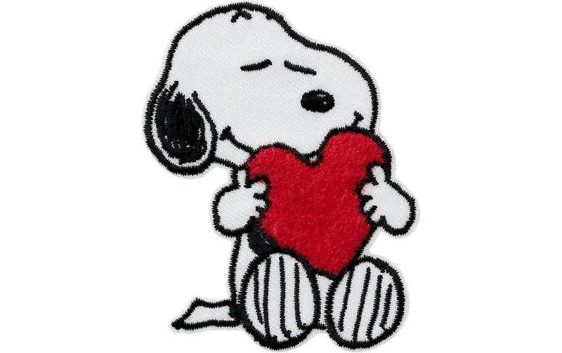 Mono-Quick Aufbügelbild Snoopy Herz 1 pieces