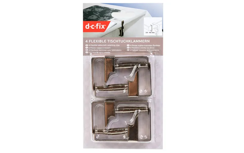 d-c-fix Tischtuchklammer Click 4 pezzi