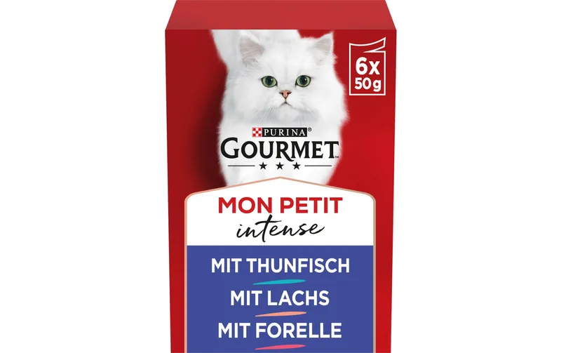 Purina Gourmet Nassfutter Mon Petit Intense Fisch 6 x 50 g