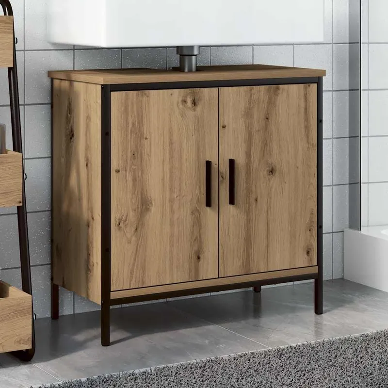 Waschbeckenunterschrank Artisan-Eiche 60x30x60 cm derivato del legno
