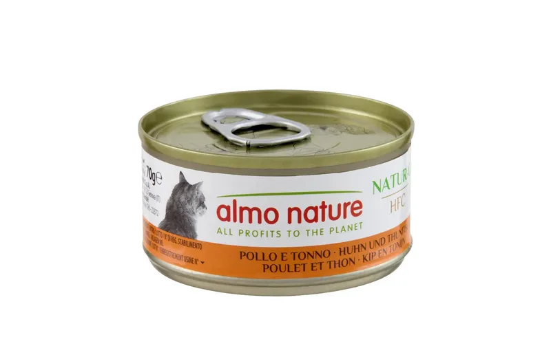 Almo Nature Nassfutter HFC Natural Cat Huhn et Thunfisch 70 g