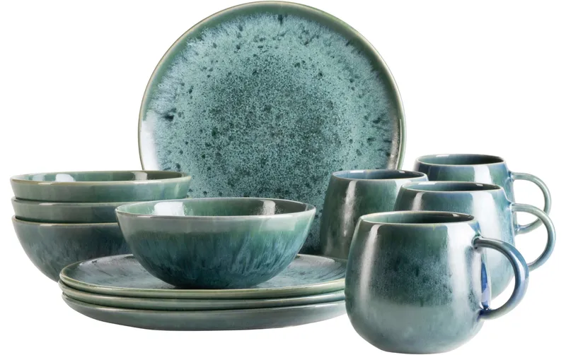 Mäser Frühstücks- & Dessertteller Carellia 12-teilig, bleu