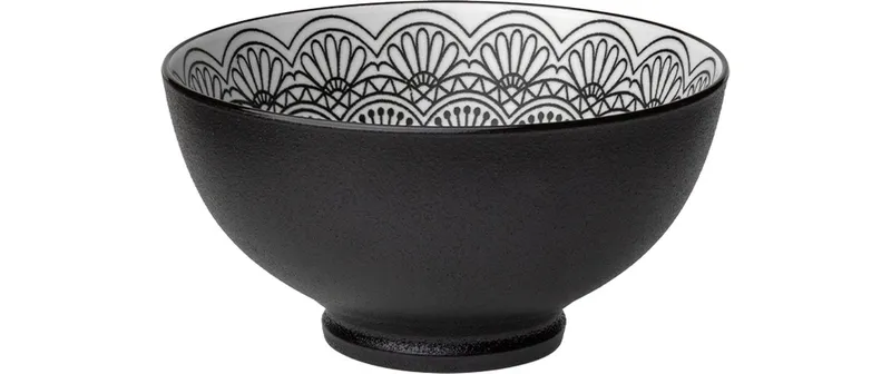 Lunasol Schale Basic Levante Ø 15.2 cm, 6 pezzi, nero/bianco