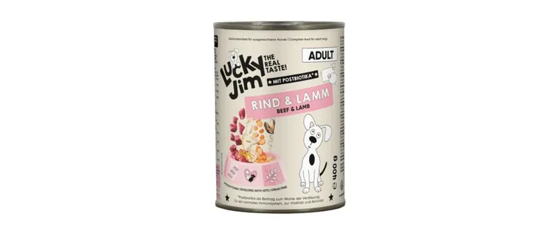 Lucky Jim Nassfutter Adult Rind et Lamm 400g