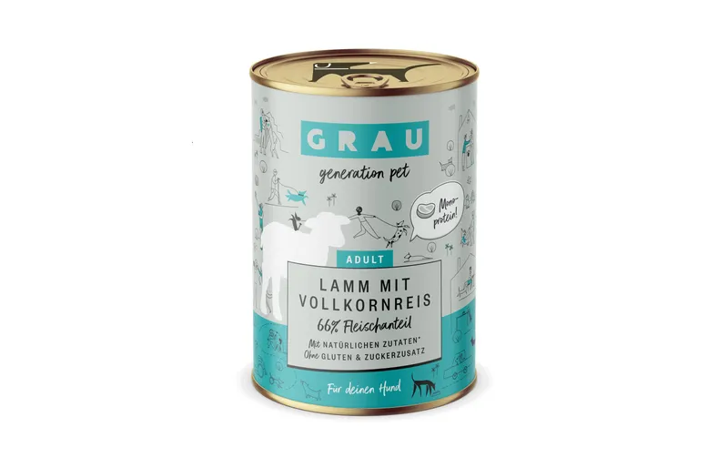 Grau Nassfutter Lamm und Vollkornreis 400 g