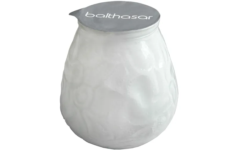 balthasar Kerze im Glas 10 x 10.5 cm, white