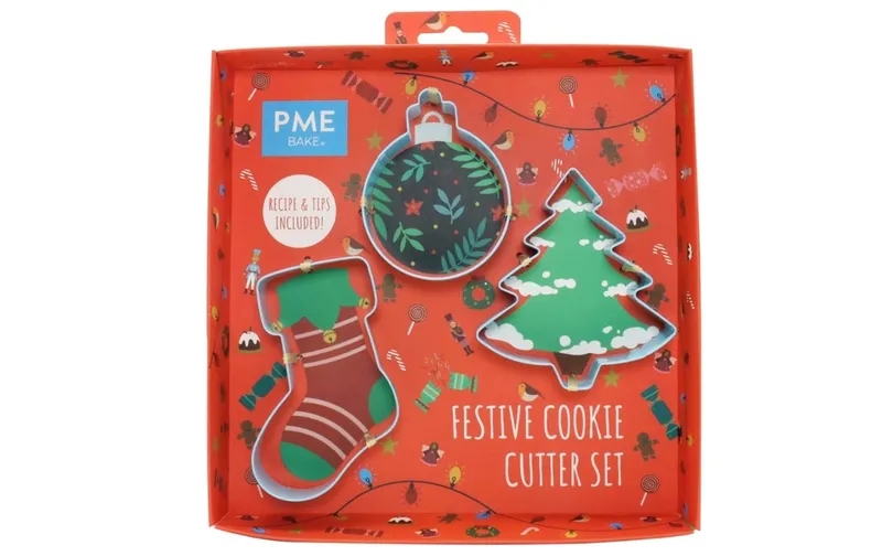 PME Guetzli-Ausstecher Weihnachten 3 pièces, bleu