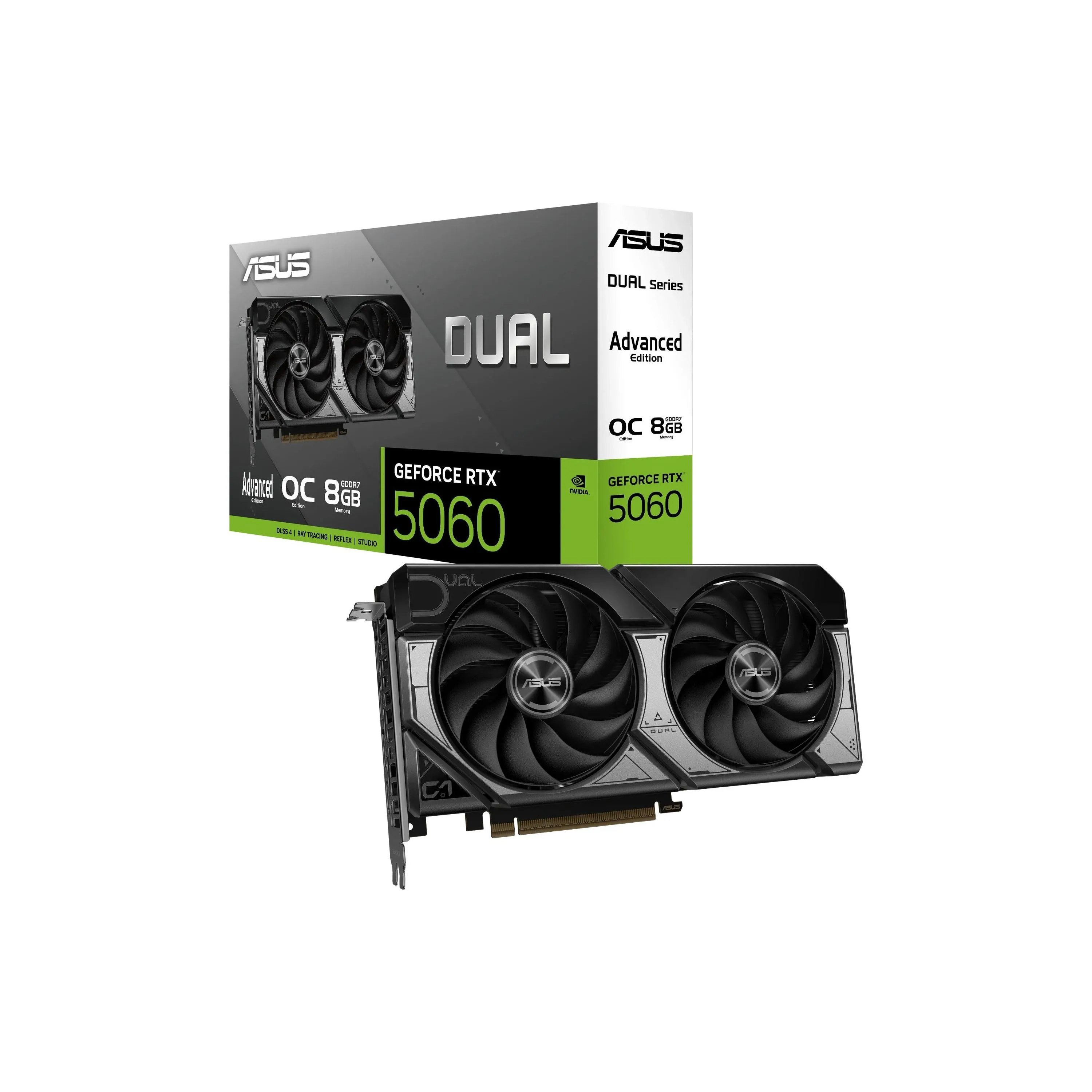 ASUS Grafikkarte GeForce RTX 5060 DUAL OC Advanced 8 GB GDDR7