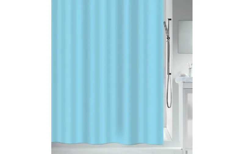 MSV Duschvorhang Romana 180 x 180 cm, Hellblau