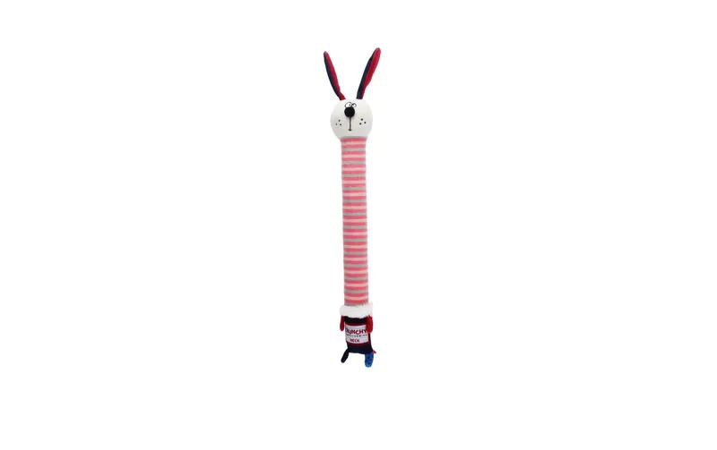 GiGwi Hunde-Spielzeug Crunchy Neck, Hase S, Rosa