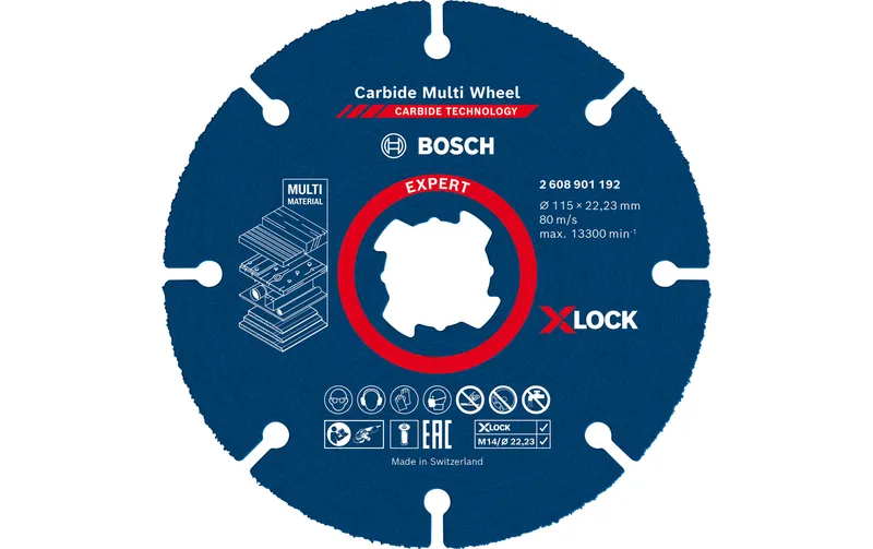 Bosch Professional Trennscheibe X-LOCK Expert Carbide 115 mm