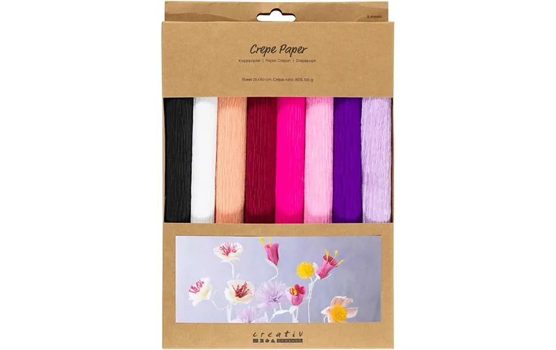 Creativ Company Krepppapier 8 Rollen 25 x 60 cm