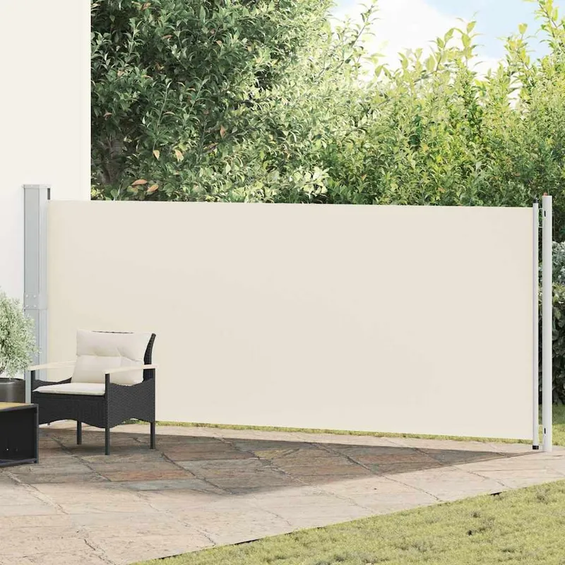 Seitenmarkise Ausziehbar 614x160 cm Creme