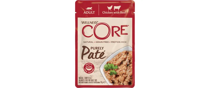 Wellness Core Nassfutter Huhn, Rind 85g