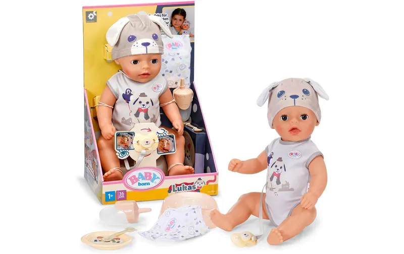 Baby Born Babypuppe Lukas Hund 36 cm