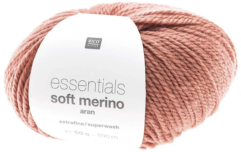 Rico Design Wolle Soft Merino aran 50 g, Pfirsich