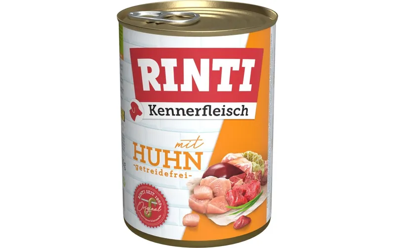 Rinti Nassfutter Kennerfleisch pur Dose Huhn, 400 g