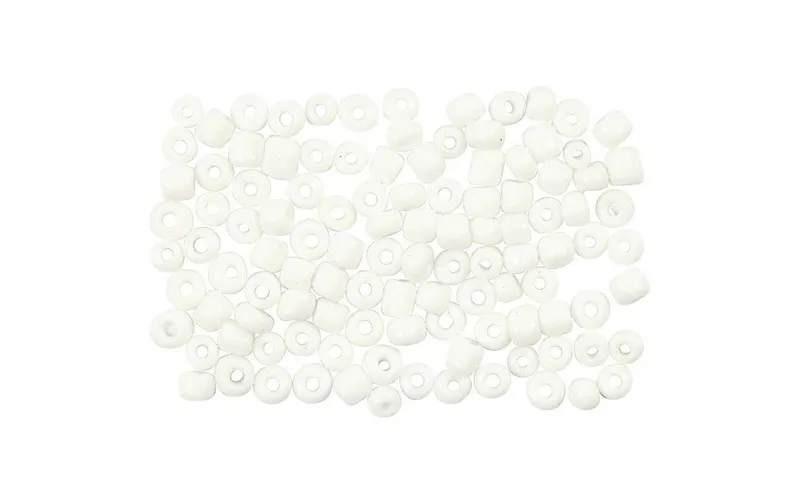 Creativ Company Rocailles-Perlen 8/0 blanc