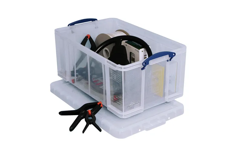 Really Useful Box Kopfhörer & Headset-Halter 64 Liter trasparente