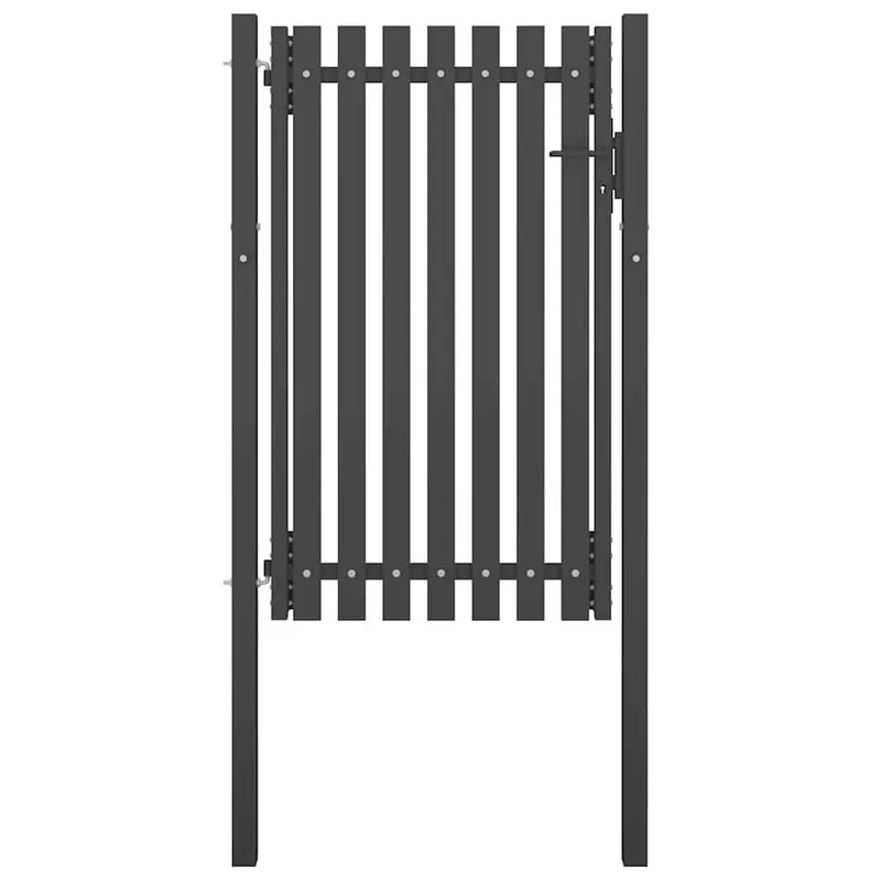 Gartentor aus Stahl 100 x 150 cm Anthrazit