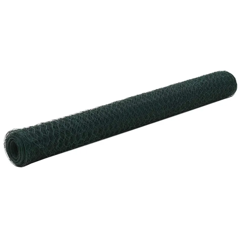 Drahtzaun Stahl mit PVC-Beschichtung 25x1,2 m Grün