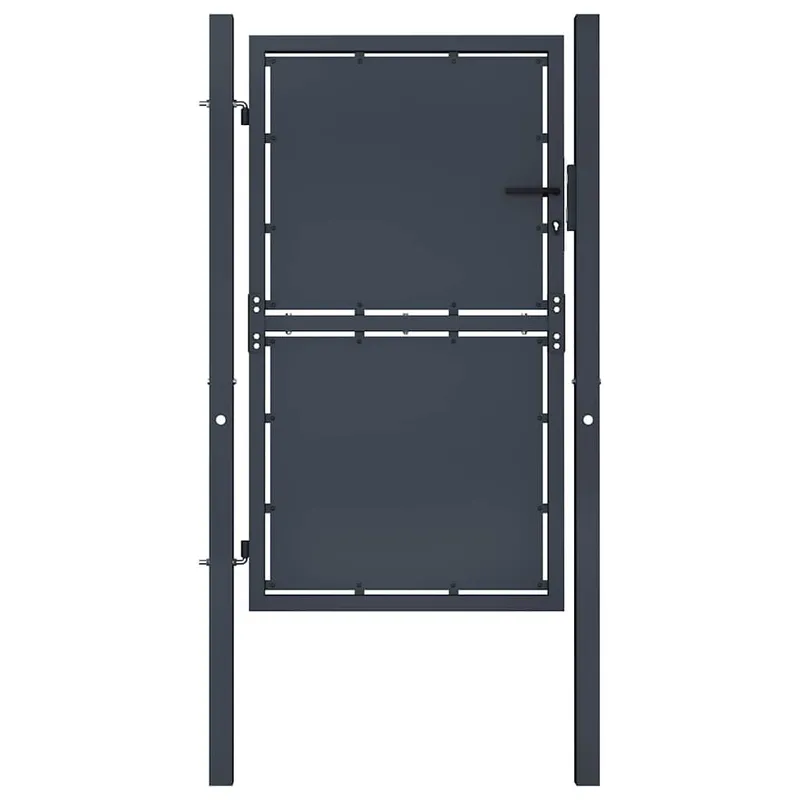 Gartentor aus Stahl 100 x 150 cm Anthrazit