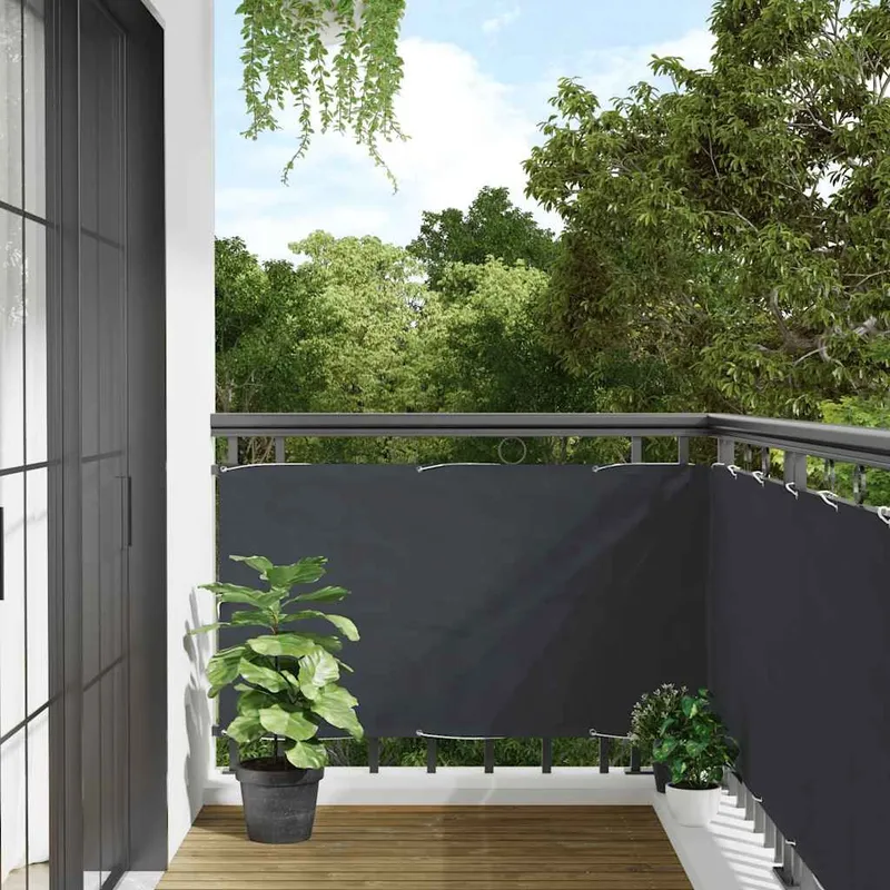 Balkon-Sichtschutz Anthrazit 400x120 cm PVC
