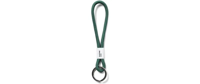 Pantone by Copenhagen Design Schlüsselanhänger Key Chain Short Nylon Dunkelgrün 18 cm