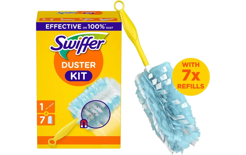 Swiffer Staubmagnet mit Griff 7 pieces, blue/Gelb