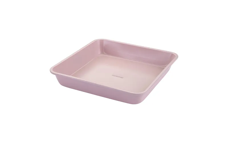 Fackelmann Backform Brownie 23 x 23 x 4 cm, Pastellrosa