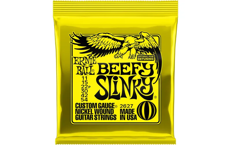 Ernie Ball Gitarrensaiten 2627 Slinky Nickel – Beefy 11-54