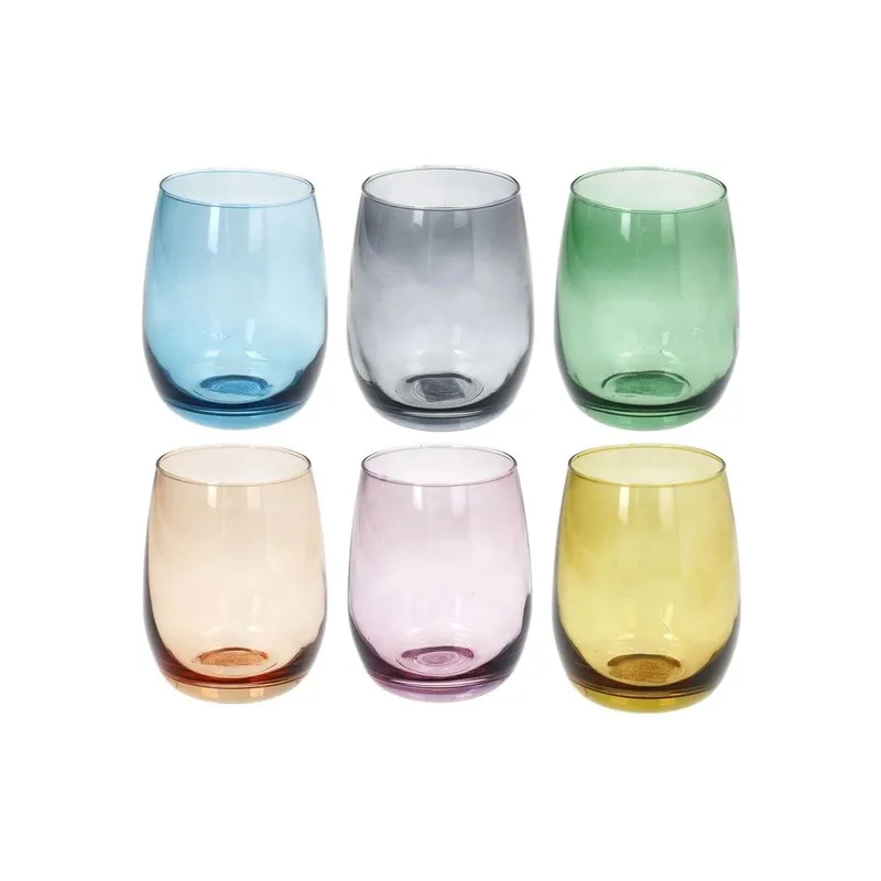 Bicchiere da bere Tulip Rhapsody 400 ml, 6 pezzi, Multicolori - Tognana