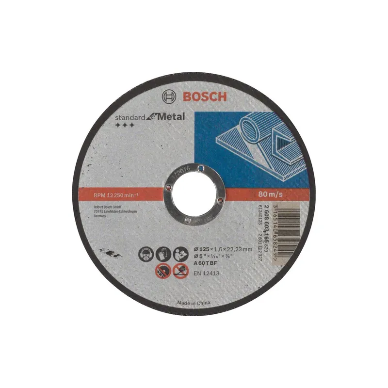 Bosch Professional Trennscheibe gerade Standard for Metal, 125 x 1.6 mm