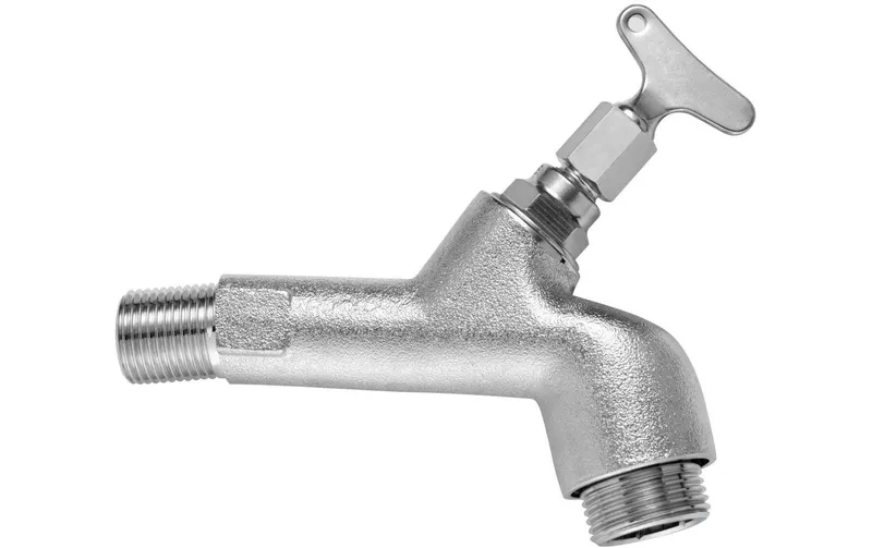 Laufen SIGA Gartenventil Messing chrom con Steckschl.