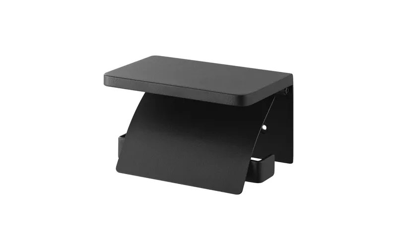 Yamazaki Toilettenpapierhalter Tower 14 x 12 x 8.5 cm, black