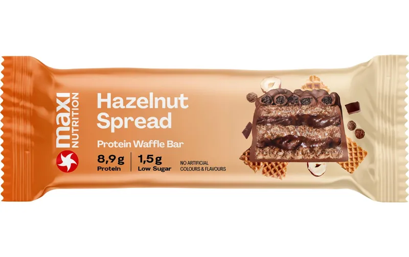 Maxi Nutrition Riegel Waffel Hazelnut Spread, Box: 12x 39g