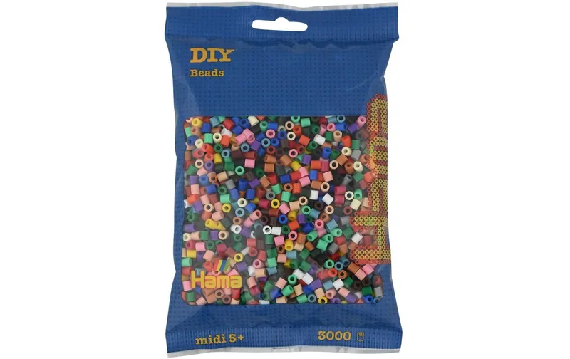 Hama Bügelperlen Midi multicolore, 3000 pièces