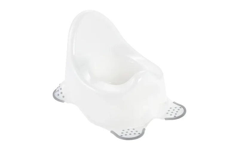 keeeper Adam pur en plastique blanc avec pieds en caoutchouc