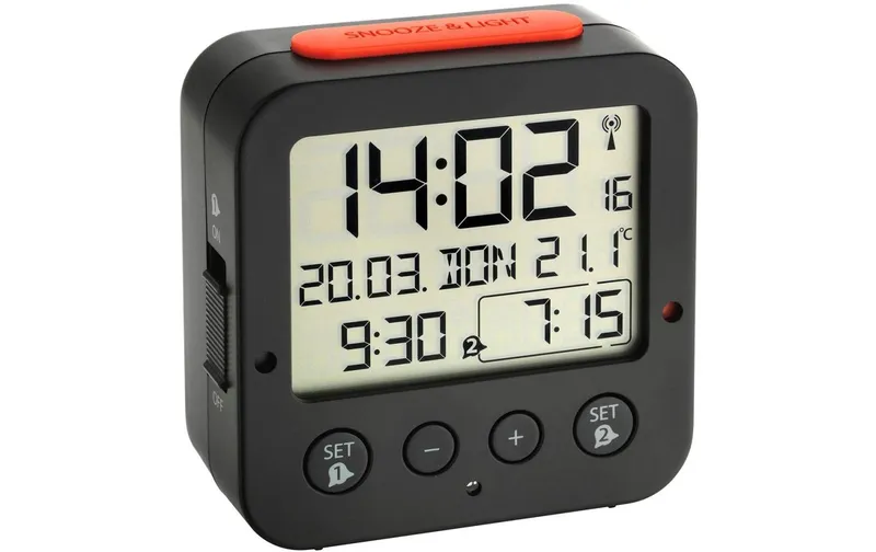 TFA Dostmann Digitalwecker Bingo black
