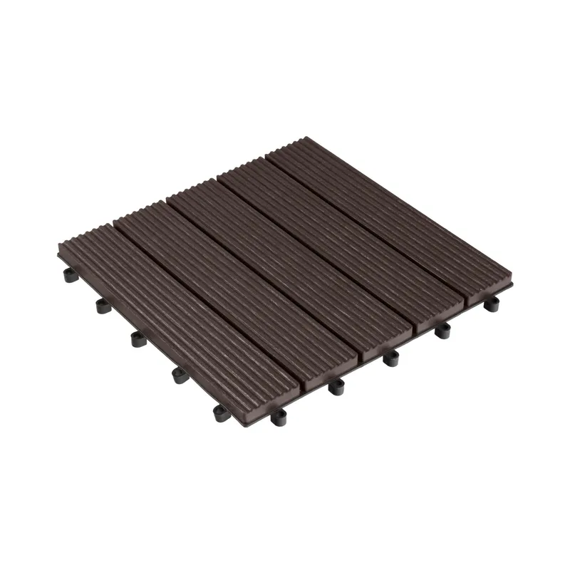 COCON Balkon-& Terrassenplatten Braun, 30 x 30 cm, 6 Stück