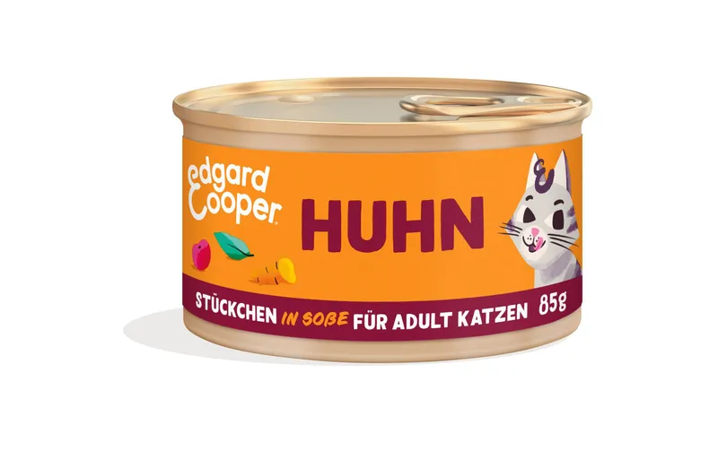 Edgard & Cooper Nassfutter Adult Huhn, 18 x 85g