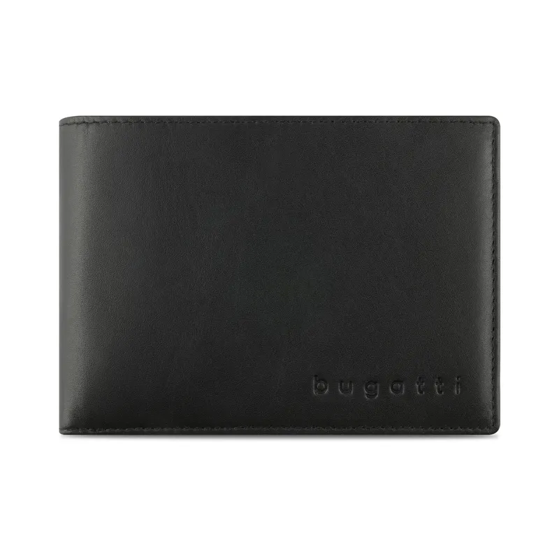 Bugatti Portemonnaie Super Slim Schwarz