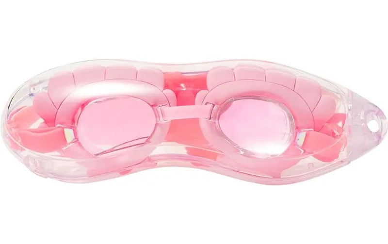 Sunnylife Melody the Mermaid Mini Swim Goggles Neon Strawberry