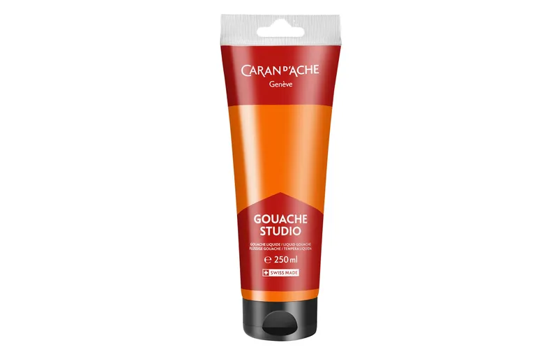 Caran d'Ache Wasserfarbe Gouache Studio 250 ml, Neonorange