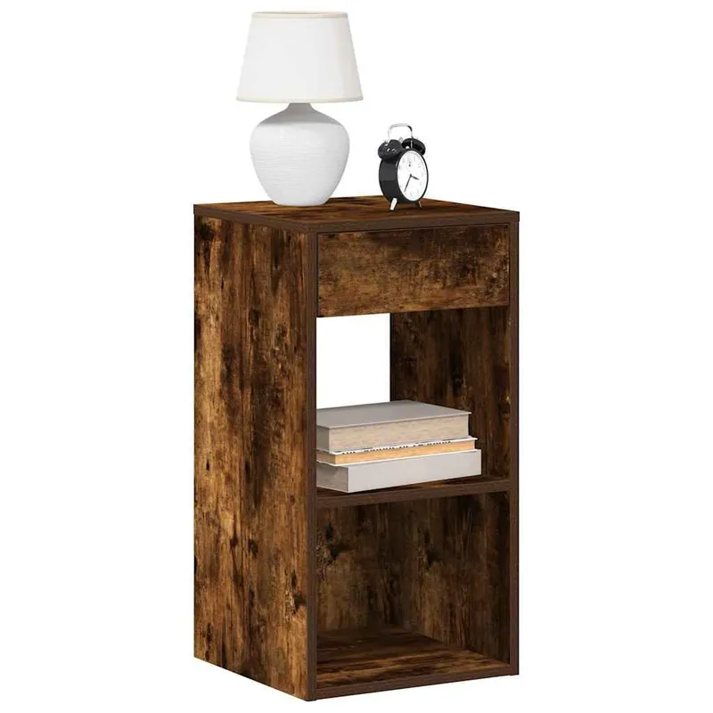 Nachttisch con Schublade rovere affumicato 35x34x66,5 cm