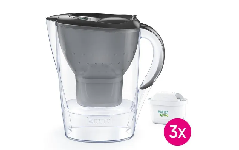 BRITA Wasserfilter Marella graphit inkl. 3x Maxtra Pro