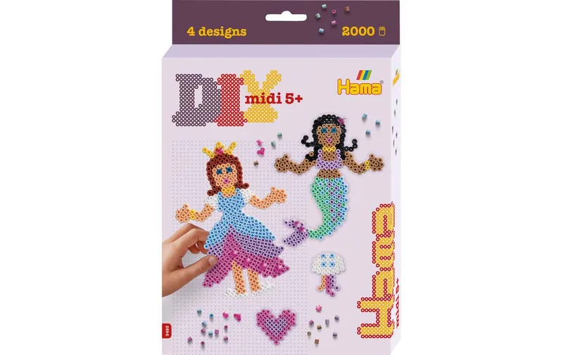 Hama Bügelperlen Prinzessin and Meerjungfrau 2000 Stk multicolour