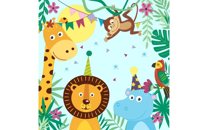 Paper + Design Papierservietten Party Animals 33 cm x 33 cm, 20 pieces